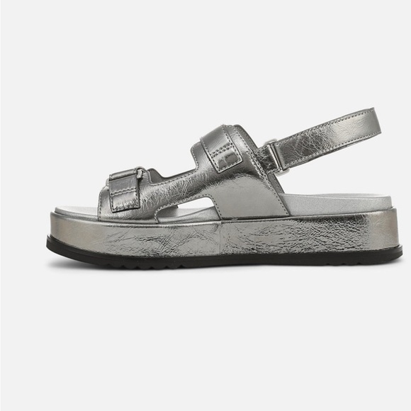 Naturalizer Metallic Pewter Sandals - Picture 5 of 7